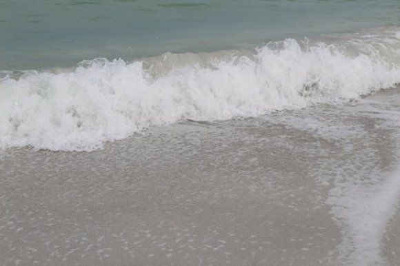 waves on sandy beach