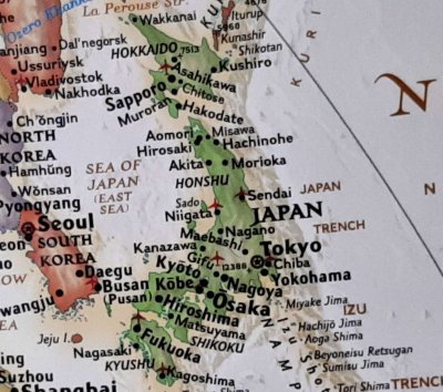 map of Japan